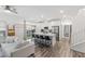 Open concept living room and kitchen with modern design at 600 N Carriage Hill Dr # 1108, Las Vegas, NV 89138