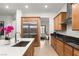 Spacious kitchen featuring stainless steel appliances, custom cabinetry, and a center island at 177 Cactus Sunrise St, Las Vegas, NV 89138