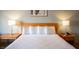 Simple bedroom with a comfortable queen bed at 211 E Flamingo Rd # 414, Las Vegas, NV 89169