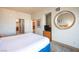 Bedroom with a queen bed and a view of the kitchen at 211 E Flamingo Rd # 414, Las Vegas, NV 89169