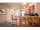 Modern condo kitchen, wood cabinets, granite counters at 211 E Flamingo Rd # 414, Las Vegas, NV 89169