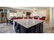 Large kitchen island with seating for six at 2804 Colts Ave, North Las Vegas, NV 89032