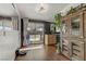 Bright dining area with patio access and built-in cabinetry at 2994 Burnham Ave, Las Vegas, NV 89169