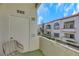 Private balcony offering tranquil views of the surrounding area at 3125 N Buffalo Dr # 2136, Las Vegas, NV 89128