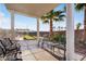 Relaxing community patio with seating and putting green view at 3125 N Buffalo Dr # 2136, Las Vegas, NV 89128