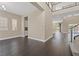 Formal dining room with dark hardwood floors and neutral walls at 315 Calgrove St, Las Vegas, NV 89138