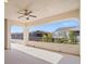 Spacious patio with arched openings, offering views of the community at 315 Calgrove St, Las Vegas, NV 89138