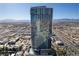 Aerial view of a modern high-rise building, showcasing its architecture and location at 4381 W Flamingo Rd # 2105, Las Vegas, NV 89103