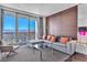 Modern living room with city views and comfortable seating at 4381 W Flamingo Rd # 3819, Las Vegas, NV 89103