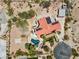 House with solar panels, pool, and putting green in desert setting at 672 Los Feliz St, Las Vegas, NV 89110