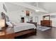 Main bedroom with high ceilings and walk-in closet at 672 Los Feliz St, Las Vegas, NV 89110