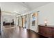 Main bedroom with wood floors and access to balcony at 672 Los Feliz St, Las Vegas, NV 89110