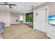 Spacious bedroom with a green wall and closet at 821 Mar Jay Ct, Las Vegas, NV 89107