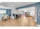 Open concept dining area, adjacent to living room and kitchen at 821 Mar Jay Ct, Las Vegas, NV 89107