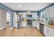 Modern kitchen with stainless steel appliances and granite countertops at 821 Mar Jay Ct, Las Vegas, NV 89107