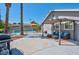 Relaxing patio with seating area and view of pool at 821 Mar Jay Ct, Las Vegas, NV 89107