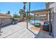 Covered patio with seating area and view of the pool at 821 Mar Jay Ct, Las Vegas, NV 89107