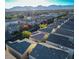 Community view with mountain views and homes at 9068 Alluring Ave, Las Vegas, NV 89149