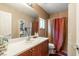 Clean bathroom with shower/tub combo and updated vanity at 9068 Alluring Ave, Las Vegas, NV 89149