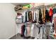 Large walk-in closet with shelving and hanging rods at 9068 Alluring Ave, Las Vegas, NV 89149