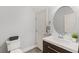 Modern powder room with updated vanity and fixtures at 10509 Ingelow Ct, Las Vegas, NV 89166