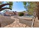 Home with pool, patio, and stone pathway at 1520 Bridle Dr, Henderson, NV 89002