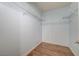 This closet has wire shelving and wood floors at 1701 King James St # 101, Las Vegas, NV 89144