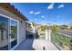 Spacious deck with view of the surrounding neighborhood and mountains at 25 Via Corvina, Henderson, NV 89011