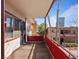 Private balcony with access from the living area at 350 E Desert Inn Rd # H208, Las Vegas, NV 89109
