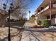 Well-maintained walkway through the apartment complex at 350 E Desert Inn Rd # H208, Las Vegas, NV 89109