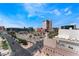 Wide aerial view of city streets and buildings at 353 E Bonneville Ave # 711, Las Vegas, NV 89101