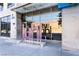 Modern building entrance with prominent signage at 353 E Bonneville Ave # 711, Las Vegas, NV 89101