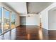 Modern living room, hardwood floors, city views at 353 E Bonneville Ave # 711, Las Vegas, NV 89101