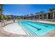 Community pool with ample lounge space at 353 E Bonneville Ave # 711, Las Vegas, NV 89101