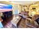 Bright living room with hardwood floors, large TV, and comfortable seating at 3550 Bay Sands Dr # 1070, Laughlin, NV 89029