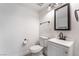 Updated bathroom with modern vanity and fixtures at 4071 Village Sq, Las Vegas, NV 89121