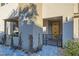Townhome entrance with yellow door at 495 Granite Arch St, Las Vegas, NV 89138