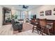 Relaxing living room with a home bar and comfortable seating at 495 Granite Arch St, Las Vegas, NV 89138