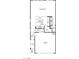 Detailed first floor home floorplan showcasing the great room, kitchen, garage, and entry at 6592 Tumoulin St, Las Vegas, NV 89148