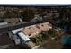 Aerial view showcasing house, pool, RV, and surrounding neighborhood at 6711 Wild Horse Rd, Las Vegas, NV 89108