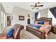King-size bed and walk-in closet in this bedroom at 7036 Winstar St # A, Las Vegas, NV 89131