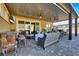 Covered patio with seating area and ceiling fan at 7036 Winstar St # A, Las Vegas, NV 89131