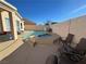 Relaxing backyard oasis featuring a sparkling pool and spa at 8545 Summer Vista Ave, Las Vegas, NV 89145