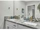 Bright bathroom featuring double sinks and stylish fixtures at 9321 January Dr, Las Vegas, NV 89134