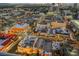 Aerial view of the property and the surrounding area at night at 150 Las Vegas Blvd # 1103, Las Vegas, NV 89101