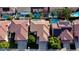 Home with solar panels, community pool view at 316 Pleasant Summit Dr, Henderson, NV 89012