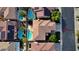 Aerial view showing home with pool, and surrounding neighborhood at 316 Pleasant Summit Dr, Henderson, NV 89012