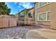 Landscaped backyard with a trampoline at 316 Pleasant Summit Dr, Henderson, NV 89012