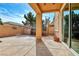 Spacious backyard with covered patio and trampoline at 316 Pleasant Summit Dr, Henderson, NV 89012