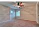 Spacious bedroom with ceiling fan and window shutters at 316 Pleasant Summit Dr, Henderson, NV 89012